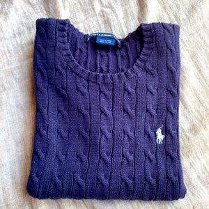 Polo Ralph Lauren Cable-knit Short-Sleeve Sweater!